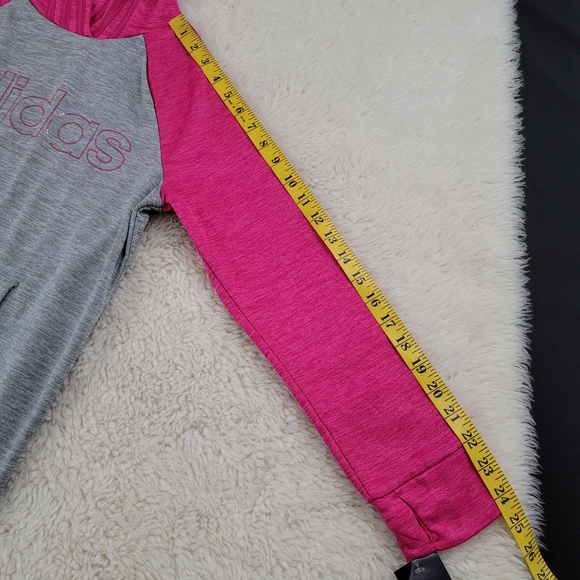 Adidas Girls Colorblock Hoodie Sz Large - Picture 12 of 16